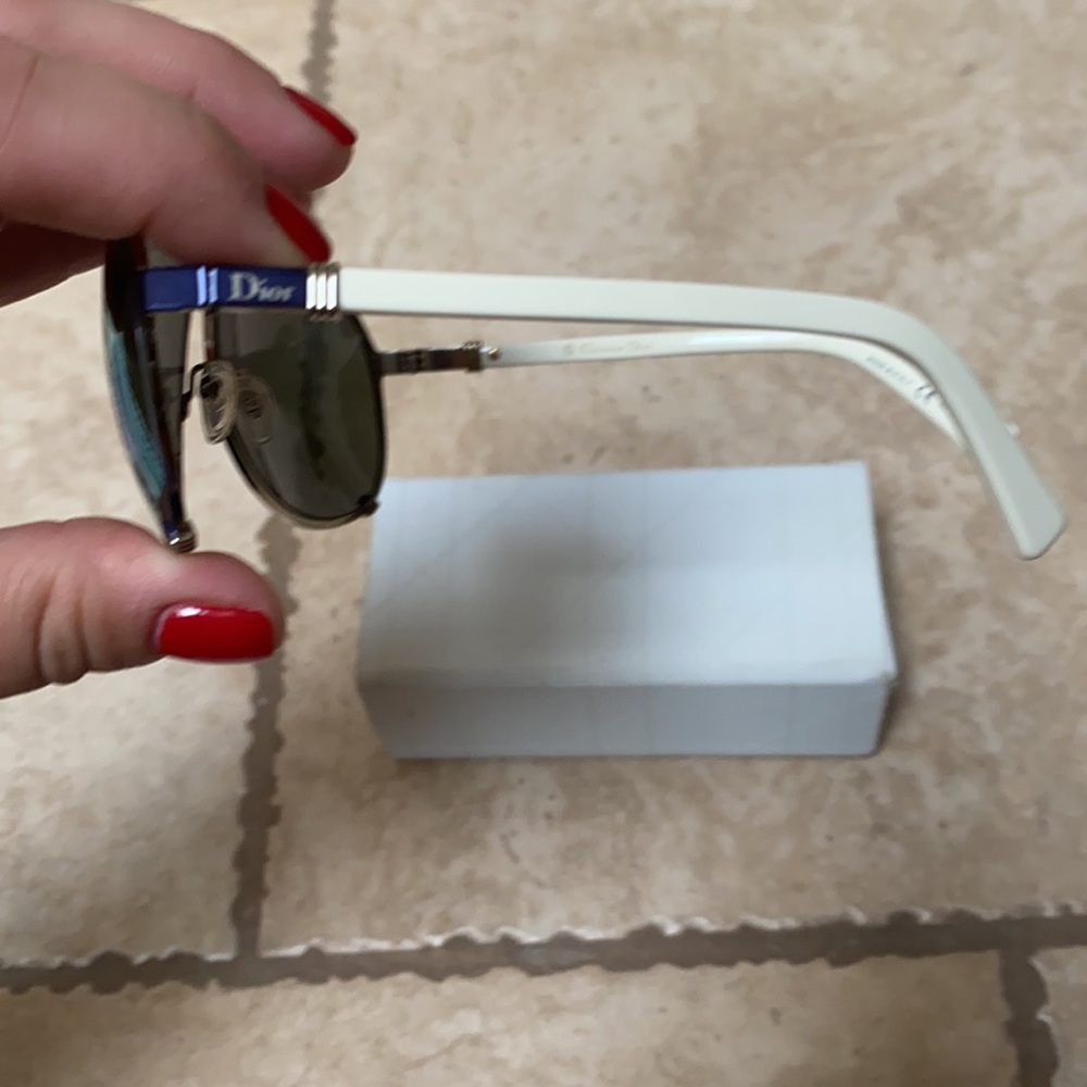 Dior Purple/blue reflective aviator sunglasses - Picture 3 of 3
